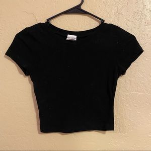 tillys black crop top